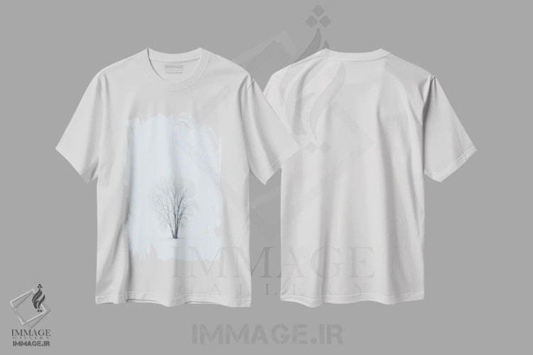 تیشرت سفید طرح دار آثار جینز گالری - فروشگاه ایماژ