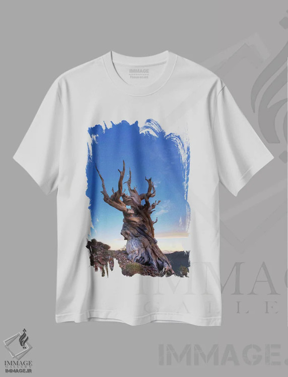 تیشرت سفید طرح دار آثار جینز گالری - فروشگاه ایماژ
