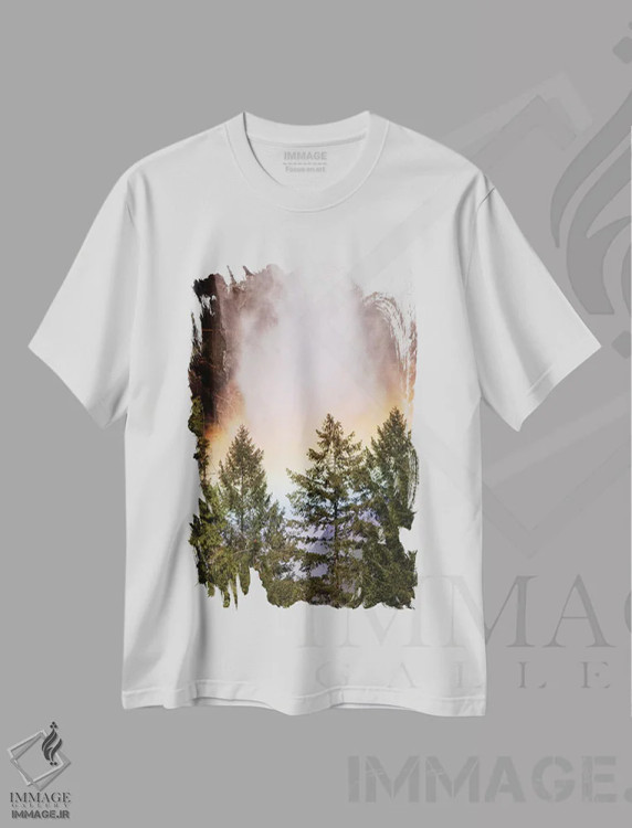 تیشرت سفید طرح دار آثار جینز گالری - immage.ir