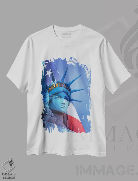 تیشرت سفید طرح دار آثار جینز گالری - immage.ir