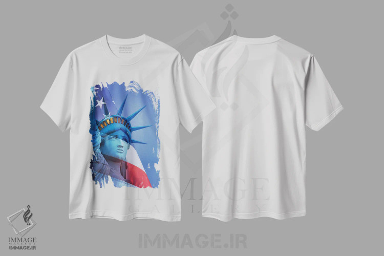 تیشرت سفید طرح دار آثار جینز گالری - immage.ir