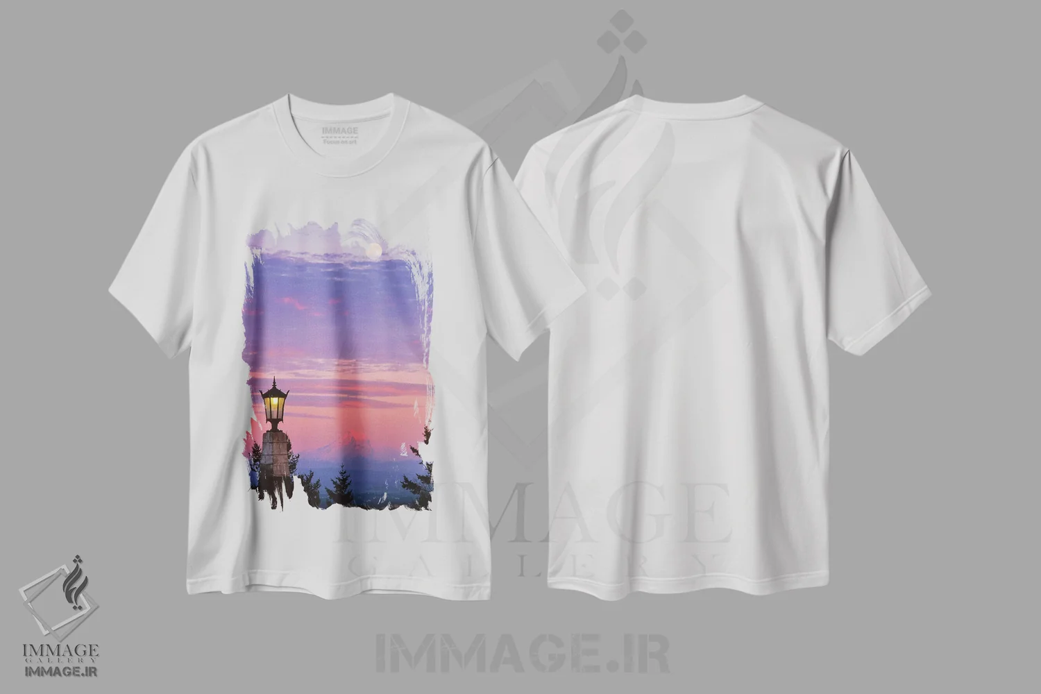 تیشرت سفید طرح دار آثار جینز گالری - immage.ir