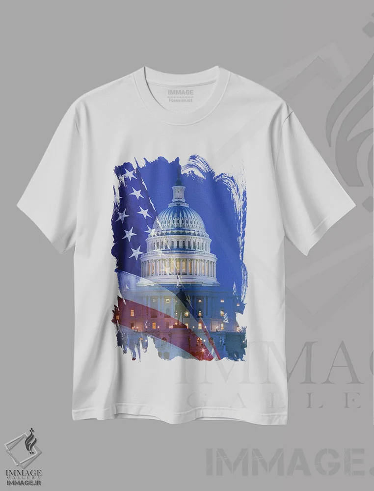 تیشرت سفید طرح دار آثار جینز گالری - immage.ir