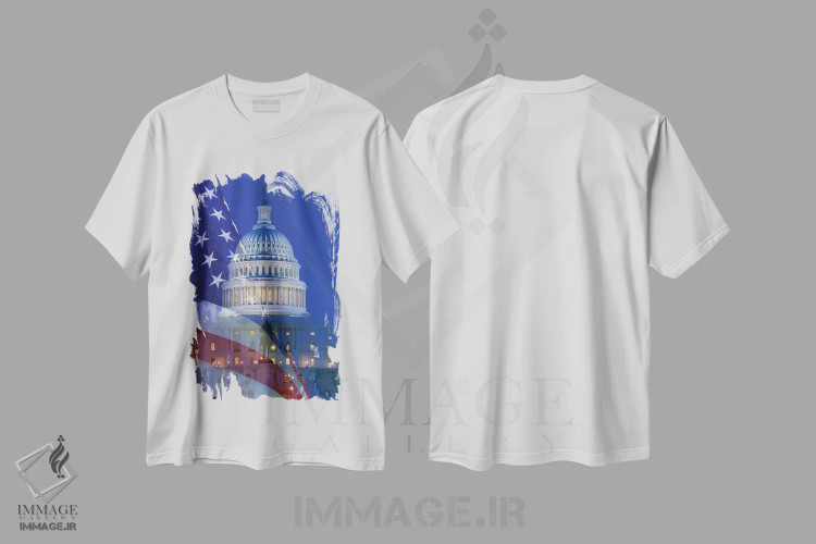 تیشرت سفید طرح دار آثار جینز گالری - immage.ir