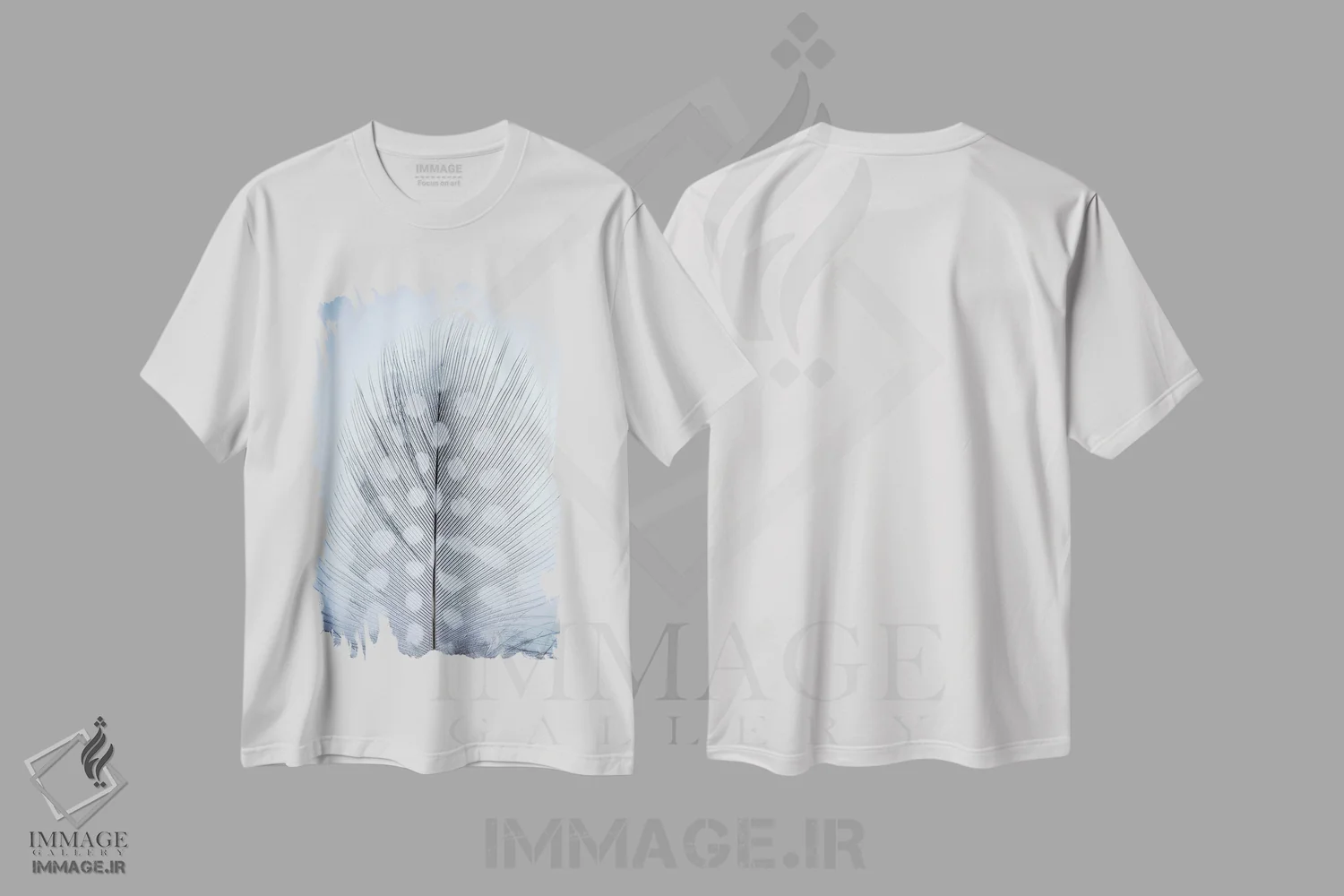 تیشرت سفید طرح دار آثار جینز گالری - immage.ir