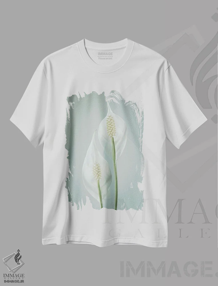 تیشرت سفید طرح دار آثار جینز گالری - فروشگاه ایماژ