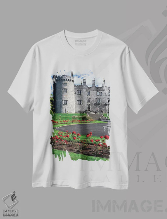 تیشرت سفید طرح دار آثار جینز گالری - فروشگاه ایماژ