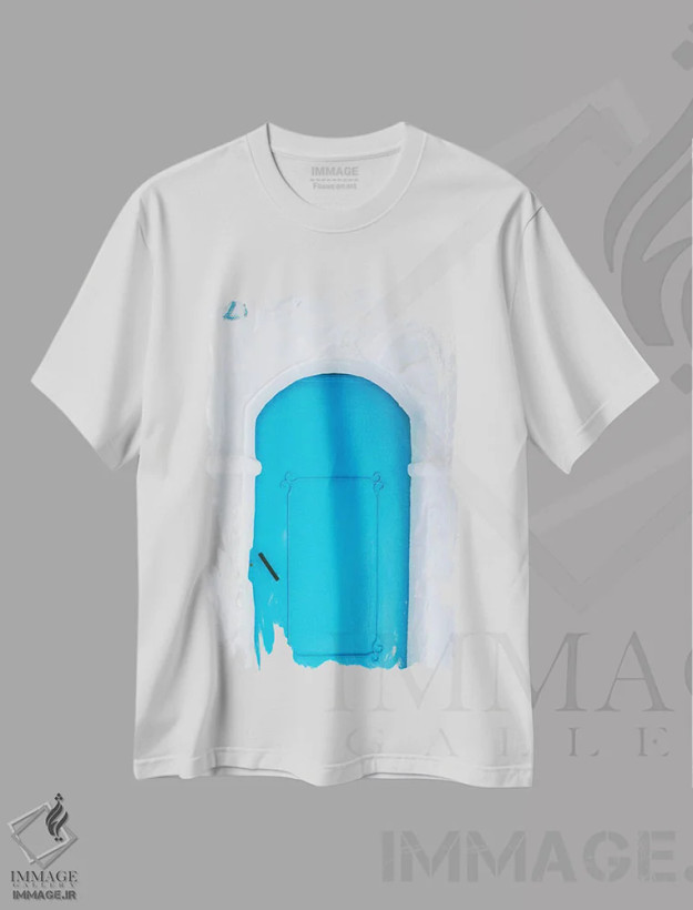 تیشرت سفید طرح دار آثار جینز گالری - immage.ir