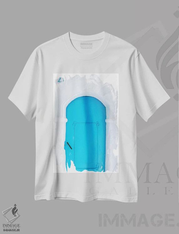 تیشرت سفید طرح دار آثار جینز گالری - فروشگاه ایماژ
