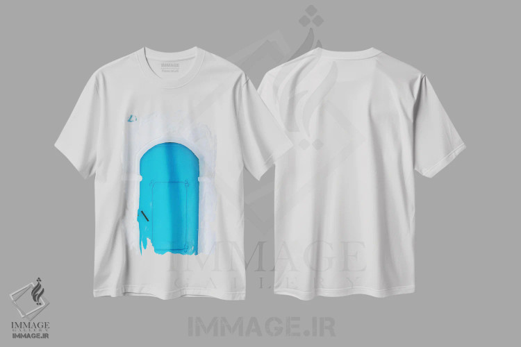 تیشرت سفید طرح دار آثار جینز گالری - immage.ir