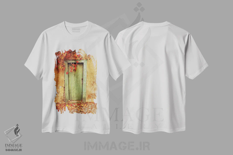 تیشرت سفید طرح دار آثار جینز گالری - immage.ir