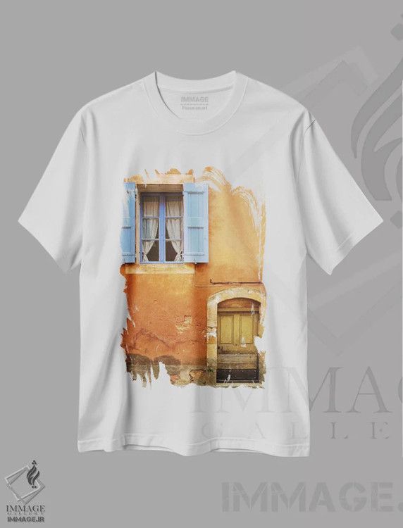 تیشرت سفید طرح دار آثار جینز گالری - فروشگاه ایماژ