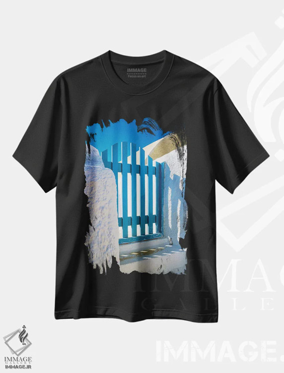 تیشرت مشکی طرح دار آثار جینز گالری - immage.ir