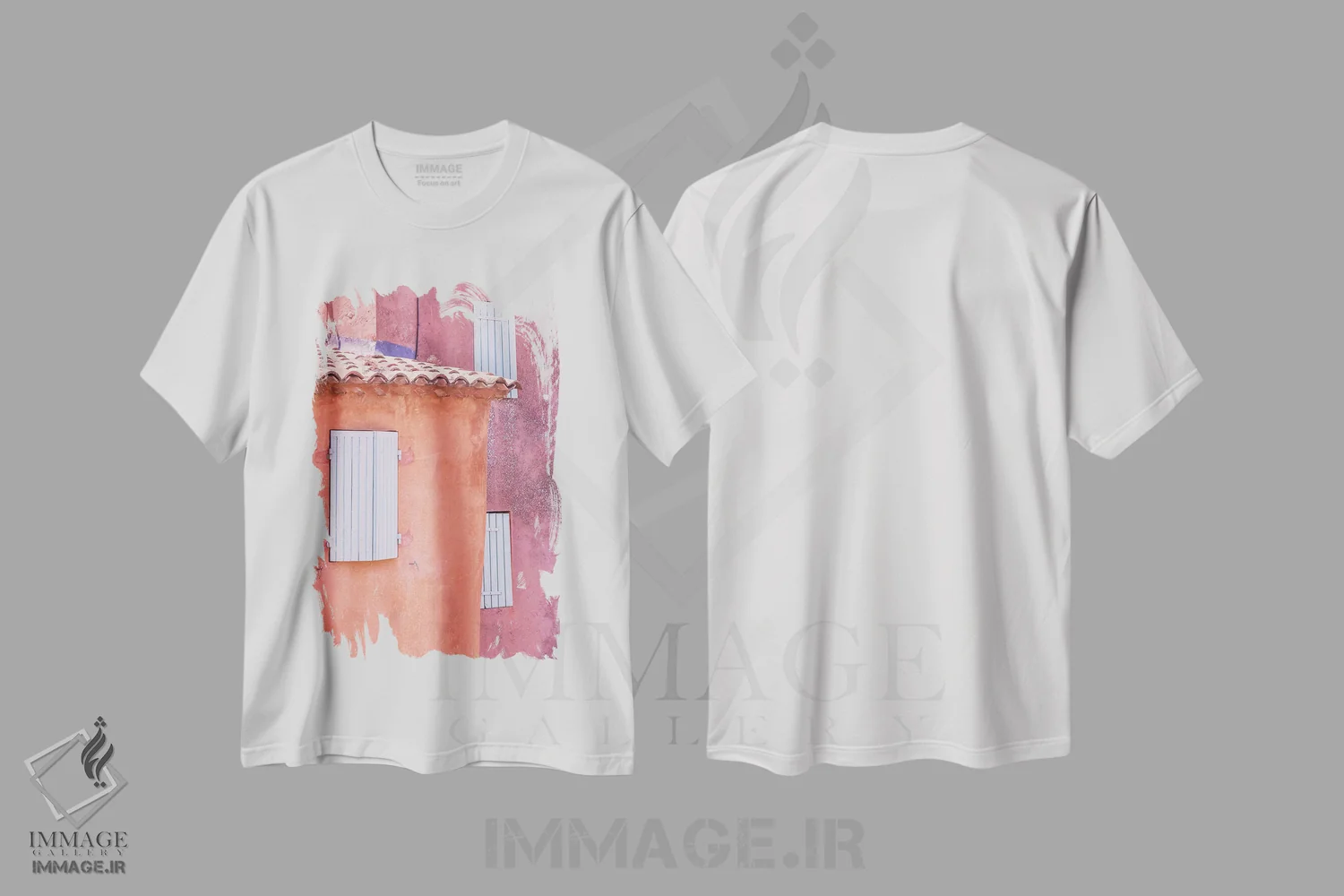 تیشرت سفید طرح دار آثار جینز گالری - immage.ir