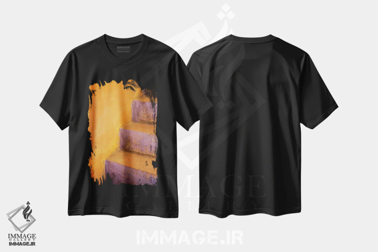 تیشرت مشکی طرح دار آثار جینز گالری - immage.ir