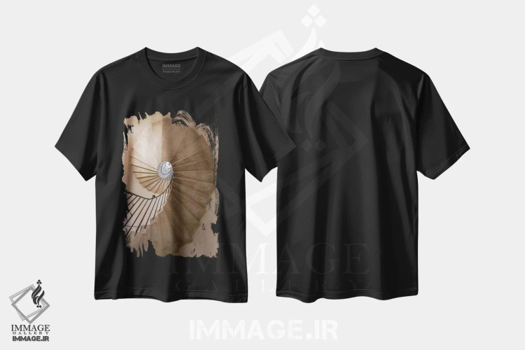 تیشرت مشکی طرح دار آثار جینز گالری - immage.ir