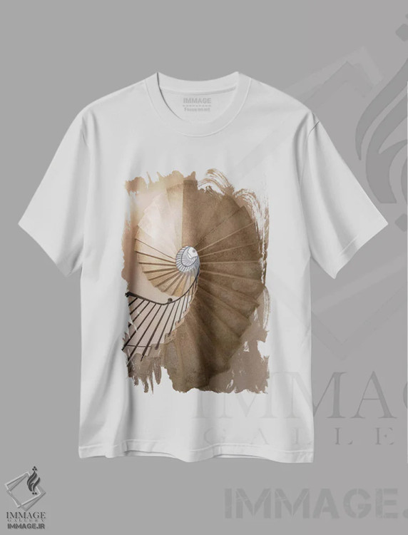 تیشرت سفید طرح دار آثار جینز گالری - فروشگاه ایماژ