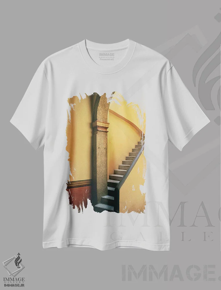 تیشرت سفید طرح دار آثار جینز گالری - immage.ir