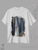 تیشرت سفید طرح دار آثار جینز گالری - فروشگاه ایماژ