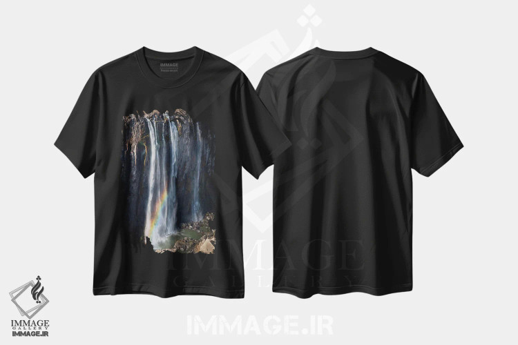 تیشرت مشکی طرح دار آثار جینز گالری - immage.ir