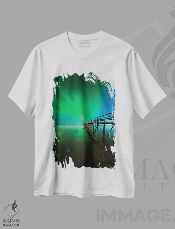 تیشرت سفید طرح دار آثار جینز گالری - immage.ir
