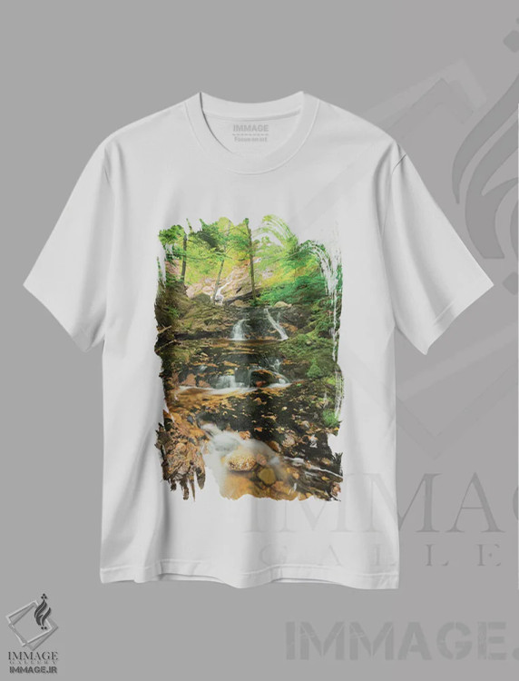 تیشرت سفید طرح دار آثار جینز گالری - immage.ir