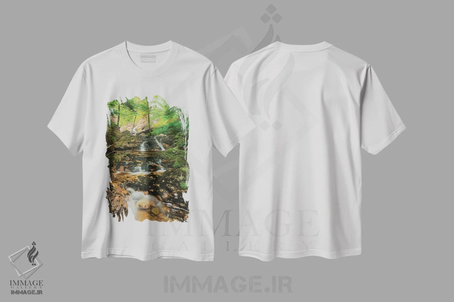 تیشرت سفید طرح دار آثار جینز گالری - immage.ir