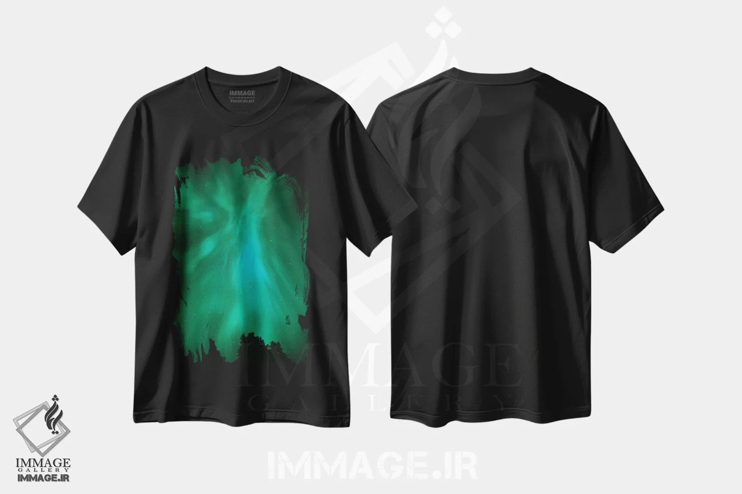 تیشرت مشکی طرح دار آثار جینز گالری - immage.ir