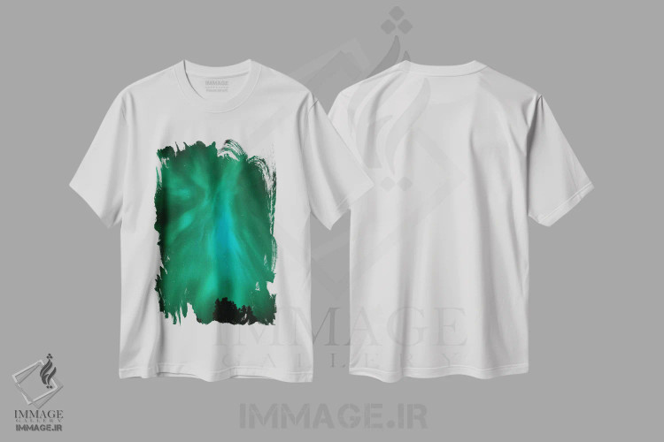 تیشرت سفید طرح دار آثار جینز گالری - فروشگاه ایماژ
