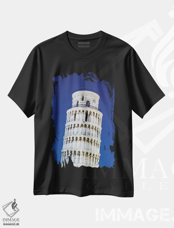 تیشرت مشکی طرح دار آثار جینز گالری - immage.ir