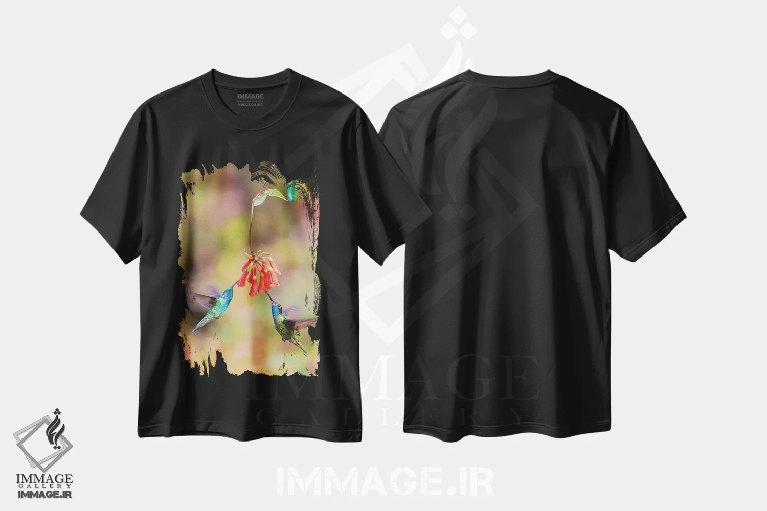 تیشرت مشکی طرح دار آثار جینز گالری - immage.ir