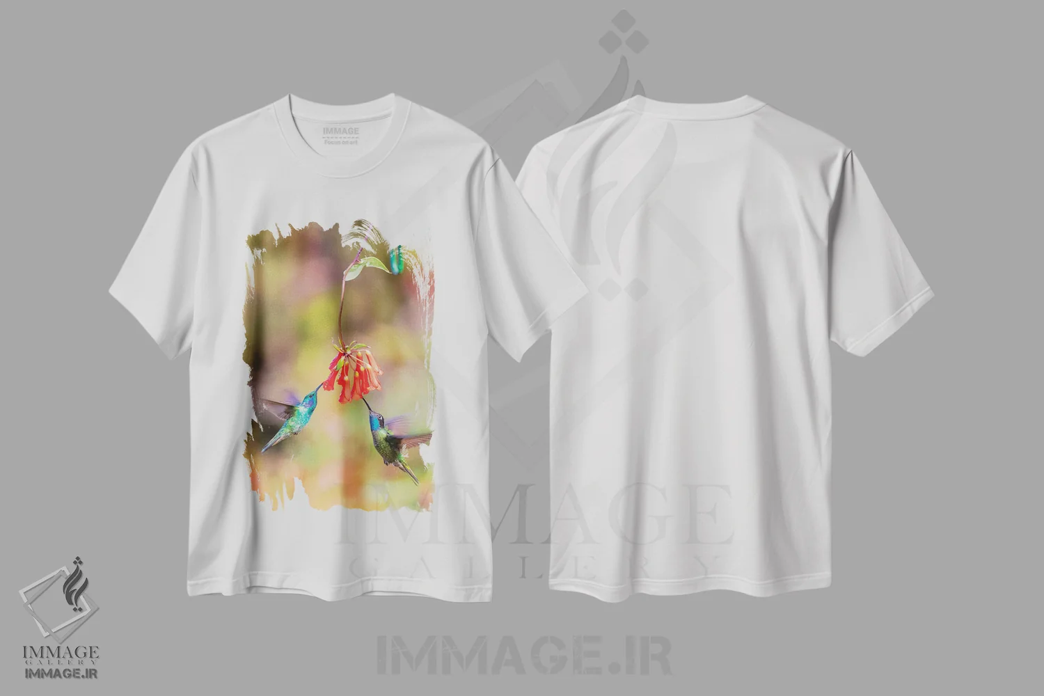 تیشرت سفید طرح دار آثار جینز گالری - فروشگاه ایماژ