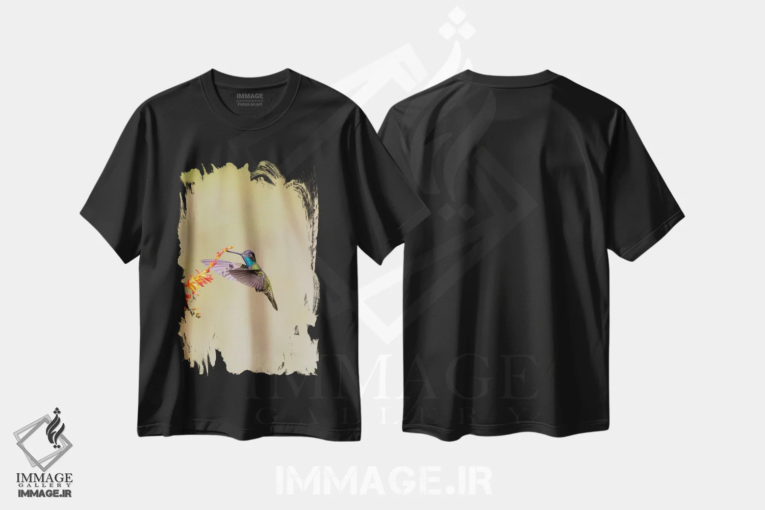 تیشرت مشکی طرح دار آثار جینز گالری - immage.ir