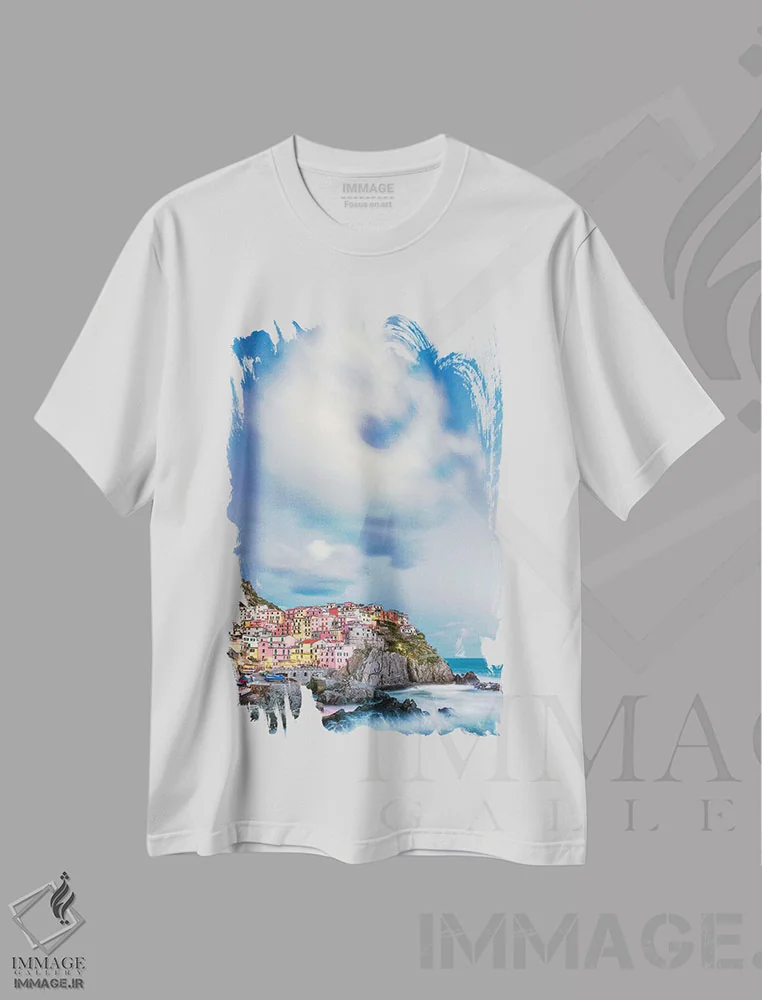 تیشرت سفید طرح دار آثار جینز گالری - immage.ir