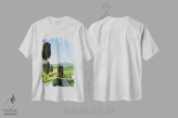 تیشرت سفید طرح دار آثار جینز گالری - immage.ir