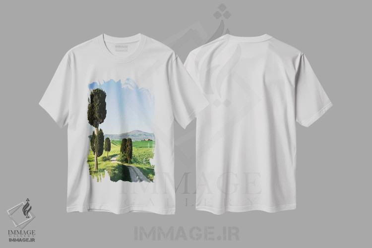 تیشرت سفید طرح دار آثار جینز گالری - immage.ir