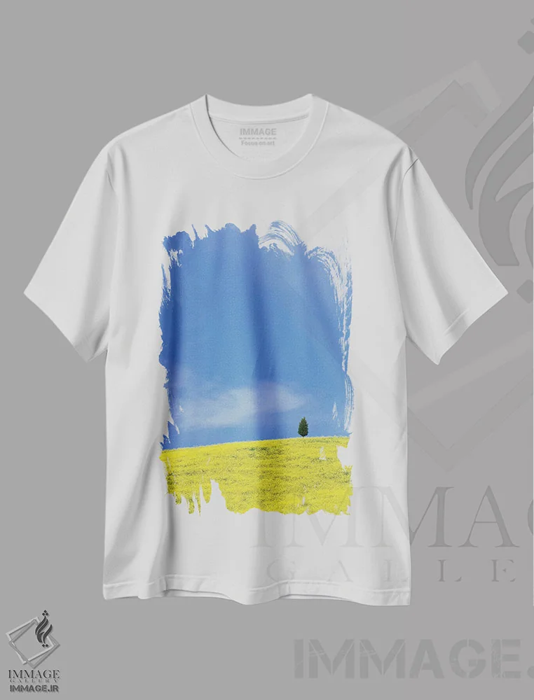 تیشرت سفید طرح دار آثار جینز گالری - immage.ir