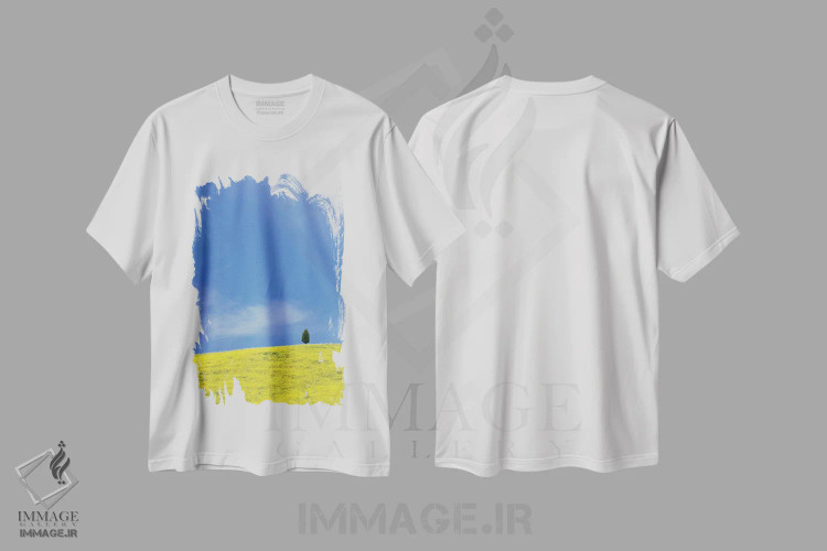 تیشرت سفید طرح دار آثار جینز گالری - immage.ir
