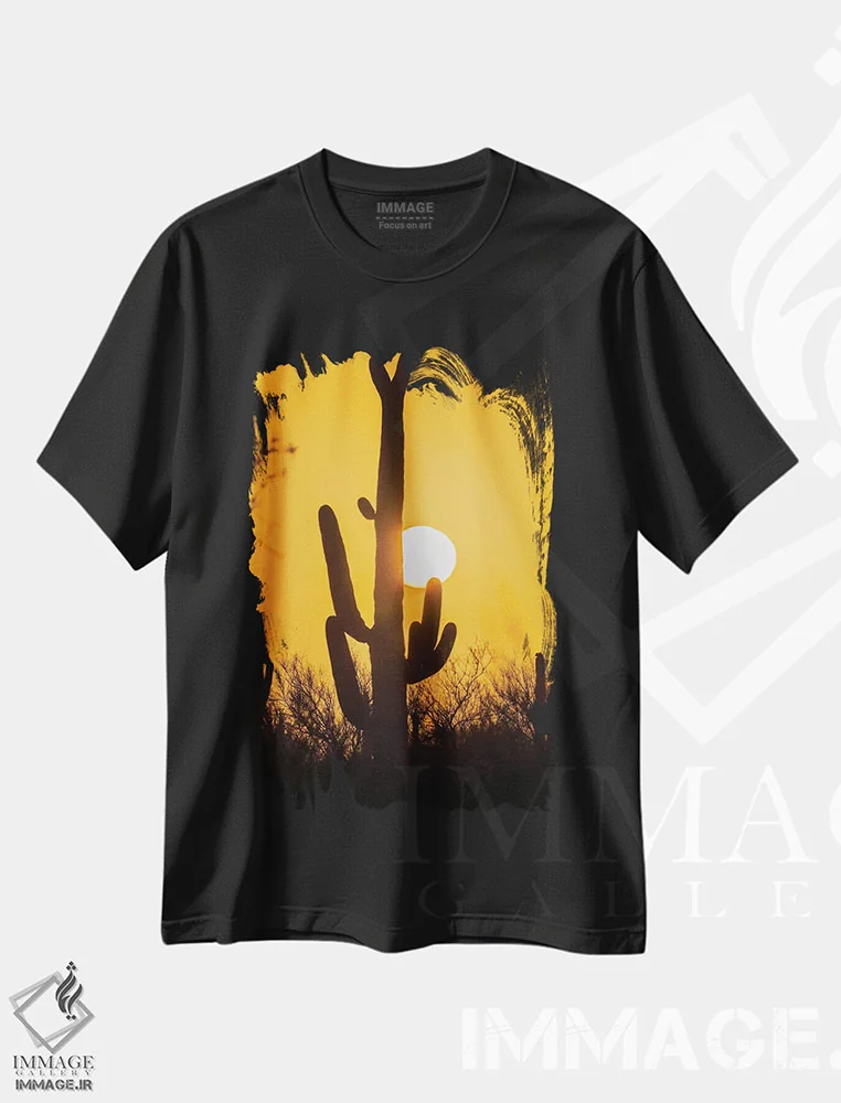 تیشرت مشکی طرح دار آثار جینز گالری - immage.ir
