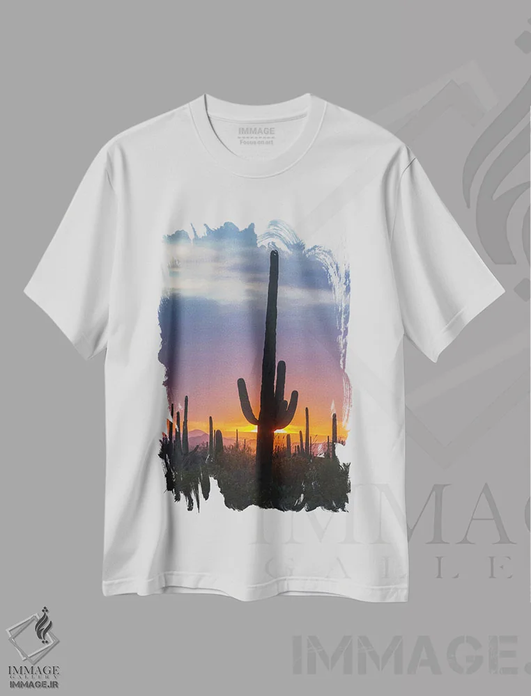 تیشرت سفید طرح دار آثار جینز گالری - immage.ir