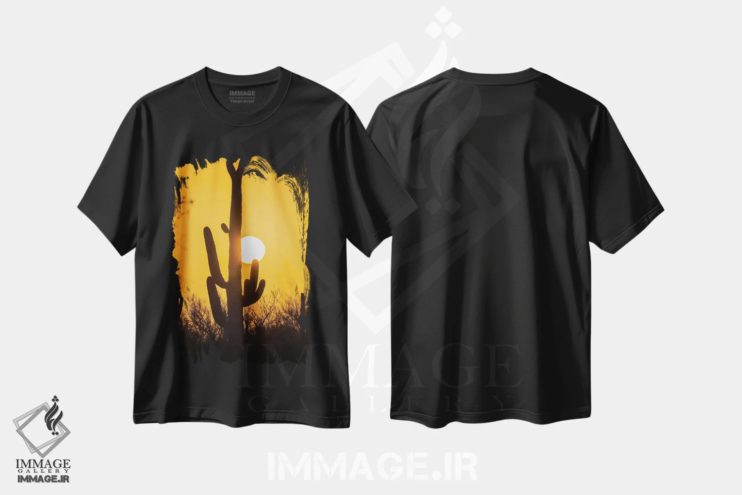 تیشرت مشکی طرح دار آثار جینز گالری - immage.ir