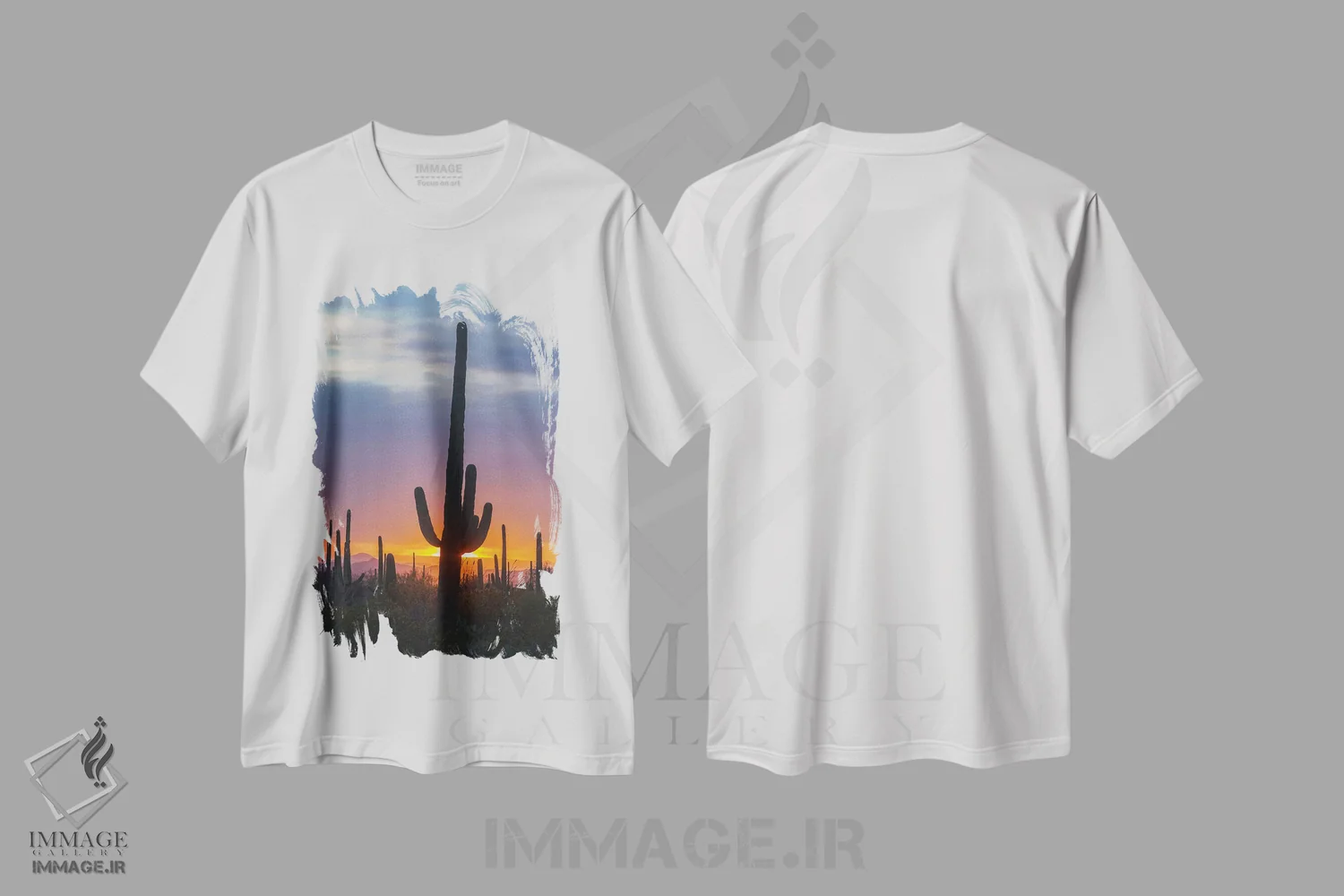 تیشرت سفید طرح دار آثار جینز گالری - immage.ir