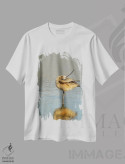 تیشرت سفید طرح دار آثار جینز گالری - immage.ir
