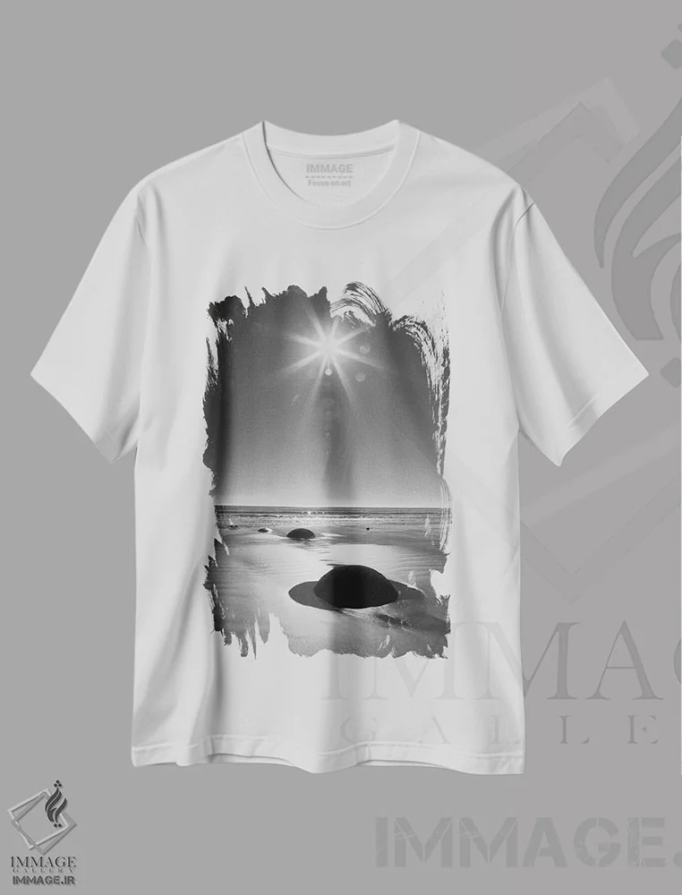 تیشرت سفید طرح دار آثار جینز گالری - immage.ir