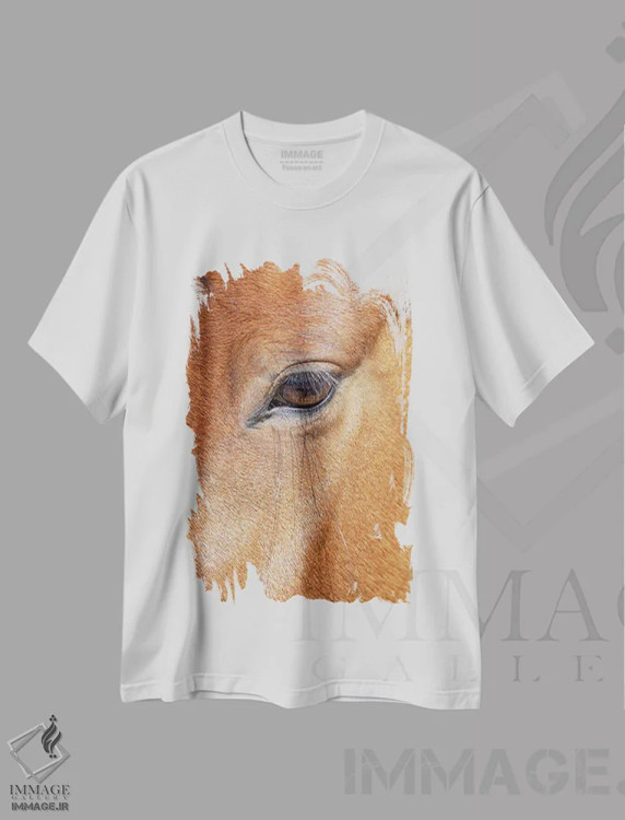 تیشرت سفید طرح دار آثار جینز گالری - فروشگاه ایماژ
