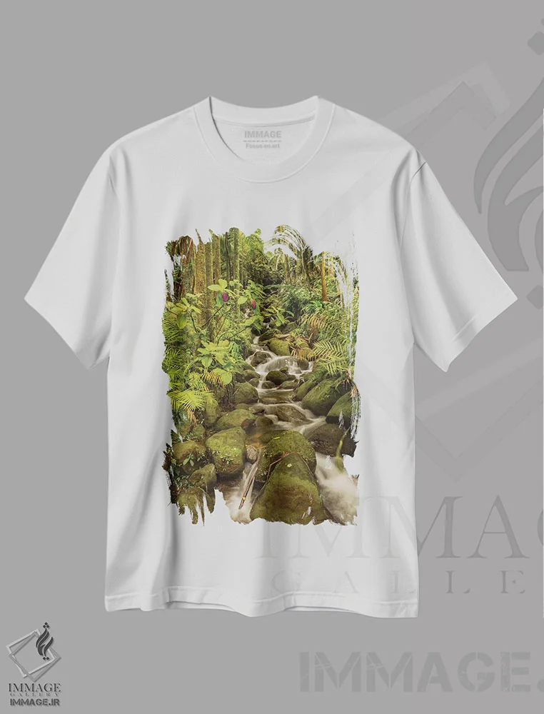 تیشرت سفید طرح دار آثار جینز گالری - immage.ir