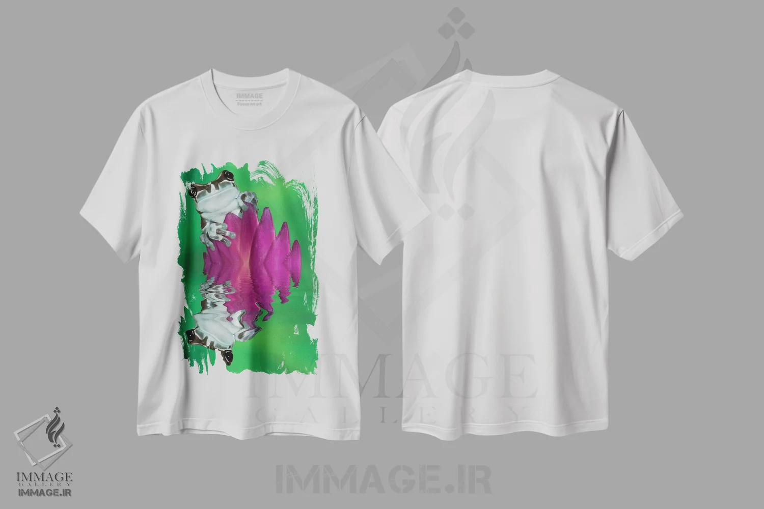 تیشرت سفید طرح دار آثار جینز گالری - immage.ir