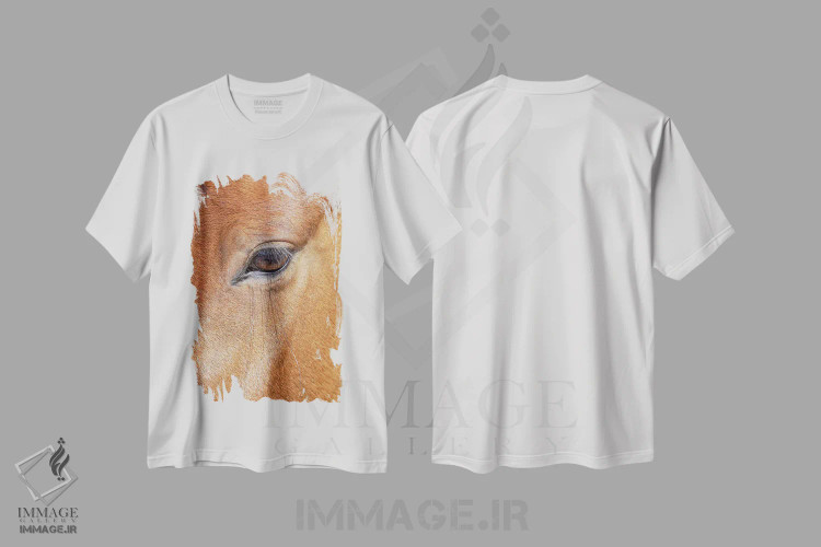 تیشرت سفید طرح دار آثار جینز گالری - فروشگاه ایماژ