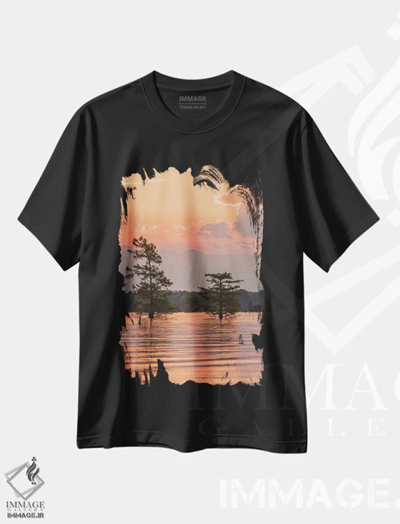 تیشرت مشکی طرح دار آثار جینز گالری - immage.ir