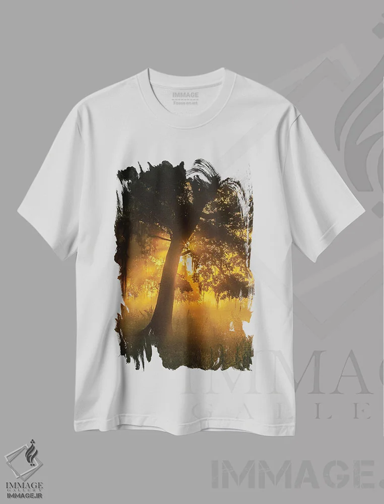 تیشرت سفید طرح دار آثار جینز گالری - immage.ir